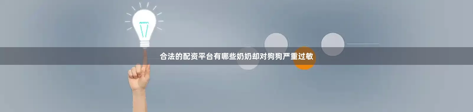 合法的配资平台有哪些奶奶却对狗狗严重过敏